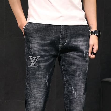 louis vuitton mens black jeans|Pants in Ready.